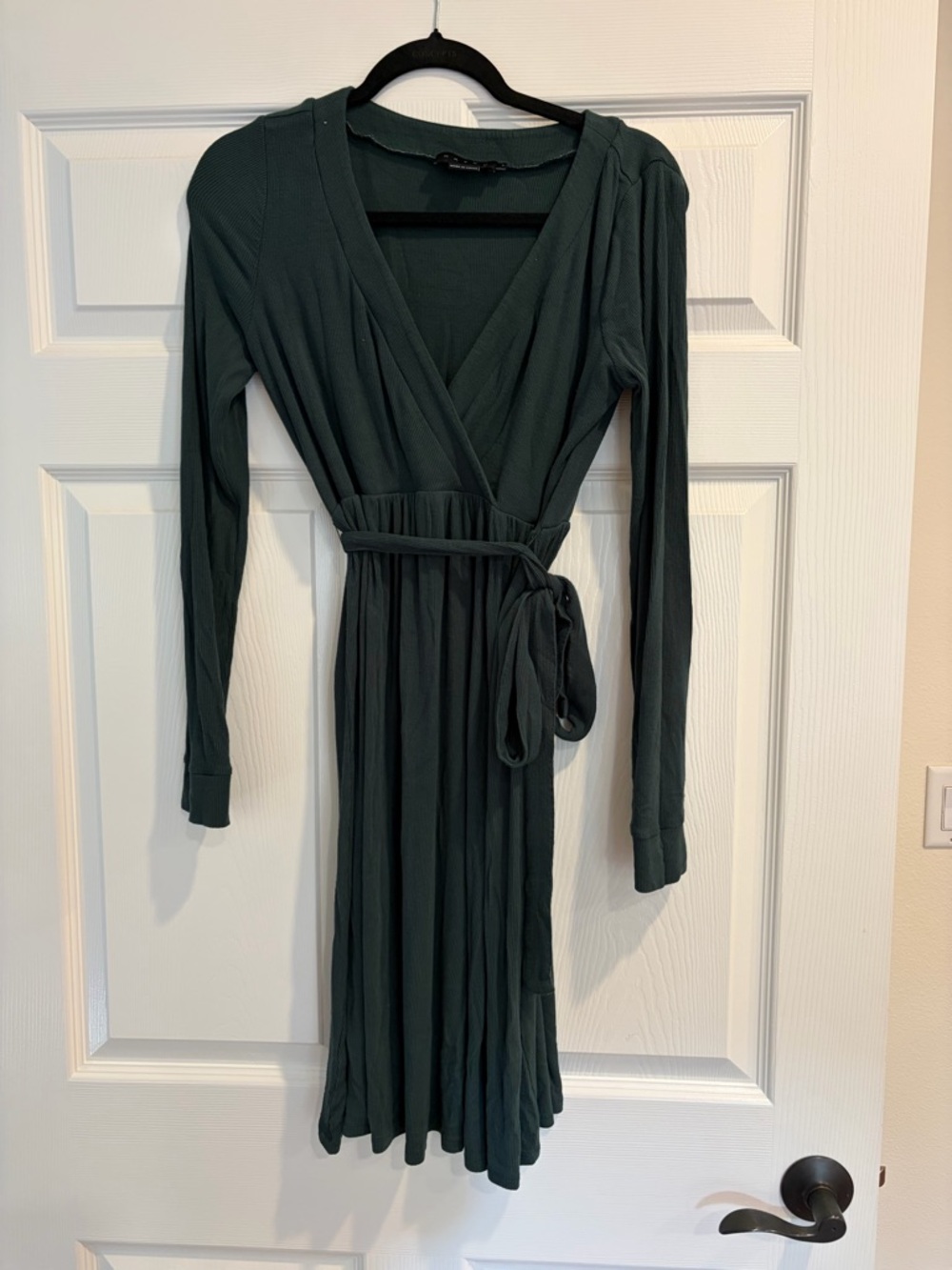 Hatch Maternity Softest Rib wrap dress S